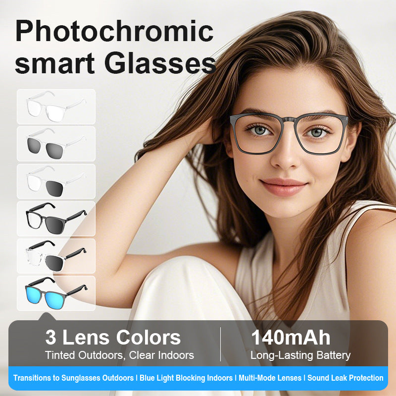 Photochromic Bluetooth Wireless  Glasses