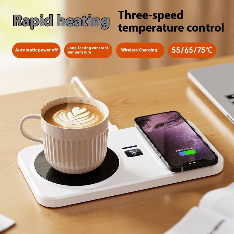 Multifunctional Home Smart Thermal Cup Pad Wireless Charging Heating Base